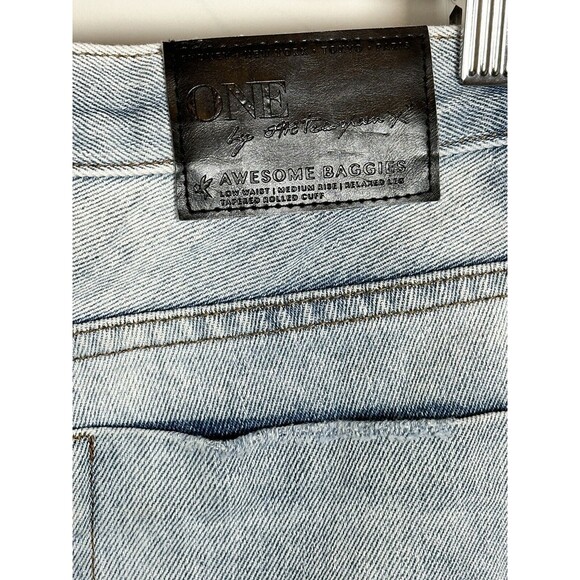 One x One Teaspoon Awesome Baggies Low Waist Relaxed Leg Tapered Jean Ripped 26 - Picture 5 of 8